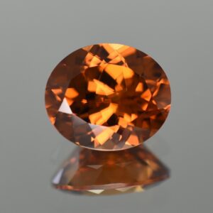 OrangeZircon oval 12.5x10.6mm 8.10cts N zn632