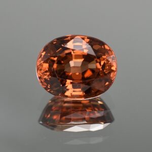 OrangeZircon oval 18.3x11.4x9.3mm 15.07cts N zn180