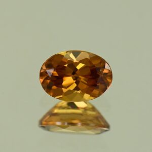 OrangeZircon oval 7.1x5.0mm 1.23cts N zn4427