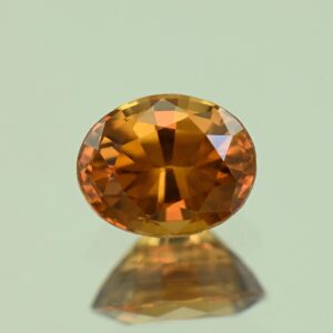 OrangeZircon oval 7.1x5.7mm 1.53cts N zn7494