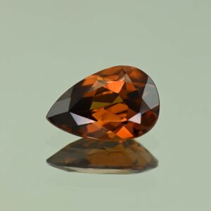 OrangeZircon pear 12.1x8.0mm 3.86cts N zn7501