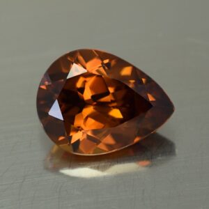 OrangeZircon pear 13.1x10.1mm 7.20cts N zn460