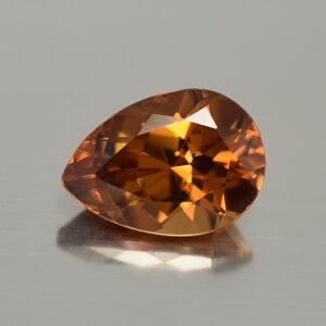 OrangeZircon pearshape 14.1x10.2mm 8.66cts N zn586
