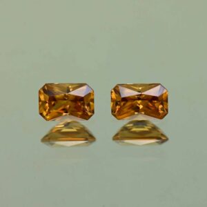 OrangeZircon rad pair 6.0x4.0mm 1.67cts N zn7152