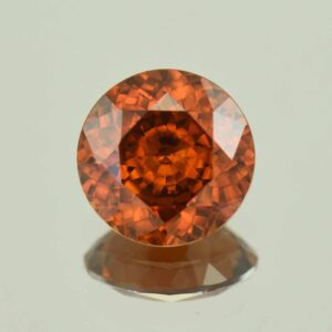 OrangeZircon round 10.0mm 5.09cts N zn6558