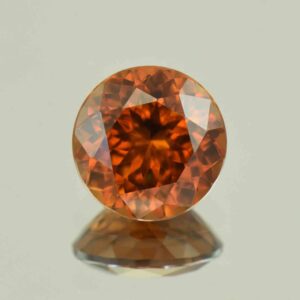OrangeZircon round 10.0mm 5.80cts N zn6560