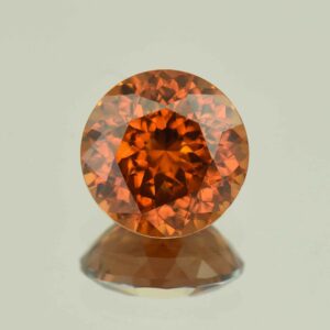OrangeZircon round 10.5mm 6.57cts N zn6561
