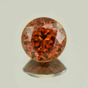 OrangeZircon round 11.0mm 7.52cts N zn6562