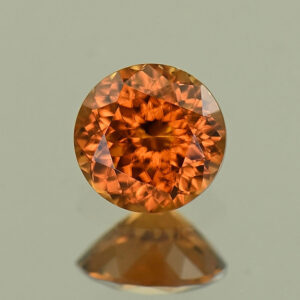 OrangeZircon round 5.0mm 0.66cts N zn8014