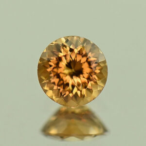 OrangeZircon round 6.0mm 1.25cts N zn7824