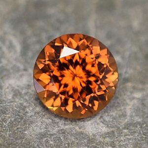 OrangeZircon round 6.5mm 1.52cts zn3272 SOLD