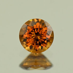 OrangeZircon round 6.5mm 1.55cts N zn7825