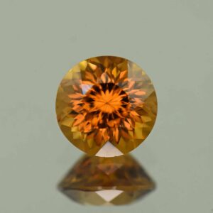 OrangeZircon round 7.5mm 2.70cts N zn7155