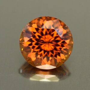OrangeZircon round 8.0mm 3.24cts N zn2826