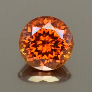 OrangeZircon round 8.0mm 3.25cts N zn2825