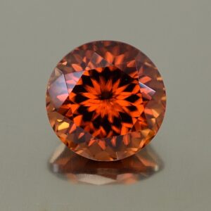 OrangeZircon round 9.5mm 5.50cts N zn637