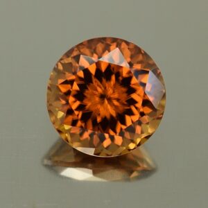 OrangeZircon round 9.6mm 5.41cts N zn828