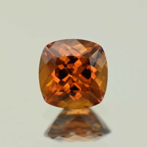 OrangeZircon sq cush 7.6x7.5mm 2.87cts N zn7506