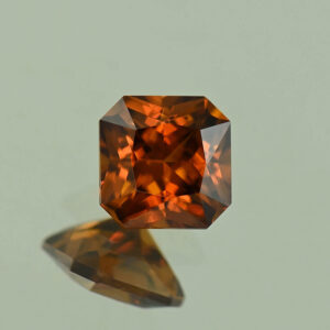 OrangeZircon sq rad 5.9mm 1.47cts N zn7156