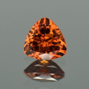 OrangeZircon trillion 8.5mm 2.99cts zn3189