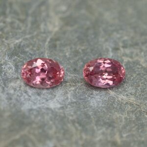 PadOrangeSapphire oval pair 7.0x4.9mm 1.82cts N sa308 1
