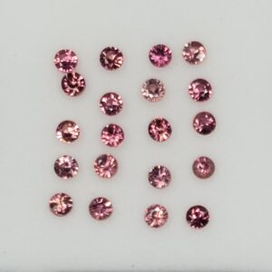 PadOrangeSapphire round 1.5mm 0.37cts 20pcs H sa283