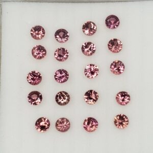 PadOrangeSapphire round 1.7mm 0.57cts 20pcs H sa284 SOLD