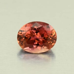 PeachTourmaline oval 10.1x8.8mm 3.65cts H tm917