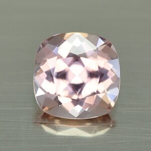 PinkChampagneZircon sq cush 9.1mm 4.98cts H zn4434