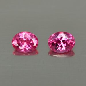 PinkSpinel oval pair 8.1 7.7x5.1mm 2.20cts sp106 SOLD