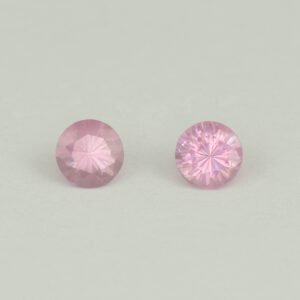 PinkSpinel round pair 4.0mm 0.52cts N sp712