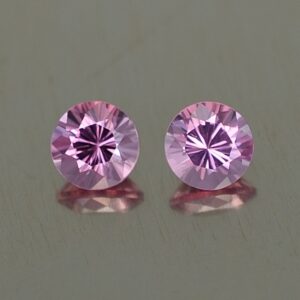 PinkSpinel round pair 4.5mm 0.90cts sp320 SOLD