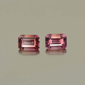 PinkTourmaline eme cut pair 7.5x5.5mm 2.92cts N tm730 scaled 1