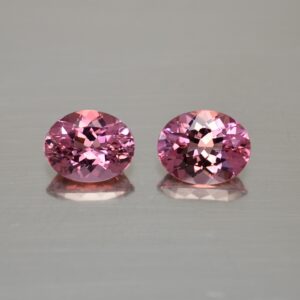 PinkTourmaline oval pair 10.1x8.0mm 5.39cts N tm533 SOLD