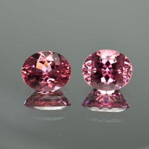PinkTourmaline oval pair 11.4x9.2 9.5mm 8.14cts N tm553 SOLD