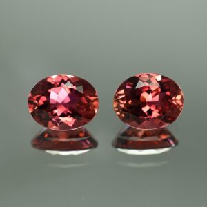 PinkTourmaline oval pair 12.4x9.9mm 9.59cts N tm558 SOLD