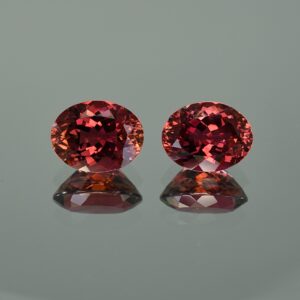 PinkTourmaline oval pair 13.3x10.3mm 13.6x10.6mm 12.90cts N tm566