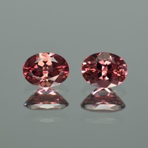 PinkTourmaline oval pair 8.3x6.2 6.4mm 2.78cts N H tm1277 SOLD