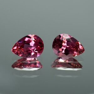 PinkTourmaline pearshape pair 11.2x8.0mm 5.24cts N tm656 SOLD