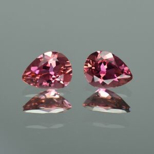 PinkTourmaline pearshape pair 8.0x6.0mm 2.09cts N tm636 SOLD