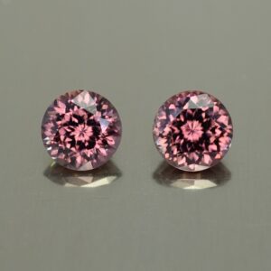 PinkZircon round pair 6.0mm 2.65cts N zn2866 SOLD