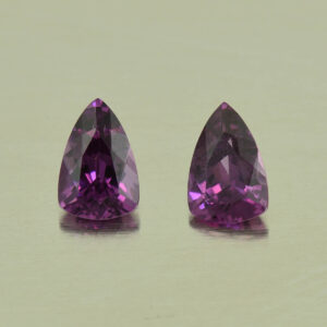 PurpleGarnet drop trill pair 5.9x4.0mm 0.91cts N pl536