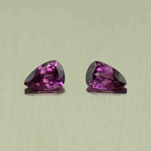 PurpleGarnet drop trill pair 6.3x4.2mm 1.09cts N pl956