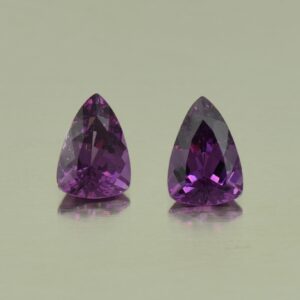 PurpleGarnet drop trill pair 6.4x4.5mm 1.20cts N pl537 SOLD