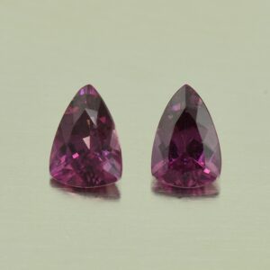 PurpleGarnet drop trill pair 6.6x4.6mm 1.30cts N pl539 SOLD