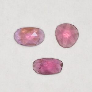PurpleGarnet freeform rose cut 0.01 0.49cts 1.12cts 3pcs pl616