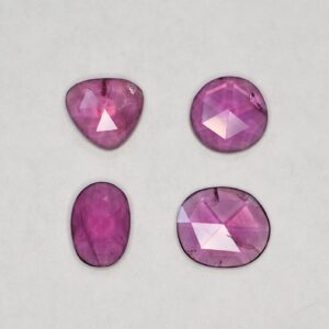 PurpleGarnet freeform rose cut 1.00 1.49cts 4.96cts 4pcs pl461