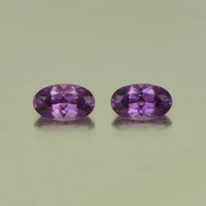 PurpleGarnet oval pair 5.0x3.0mm 0.56cts N pl501 SOLD