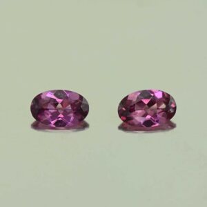 PurpleGarnet oval pair 5.5x3.5mm 0.68cts N pl732