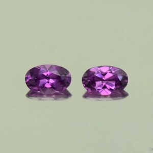 PurpleGarnet oval pair 5.5x3.5mm 0.73cts N pl727